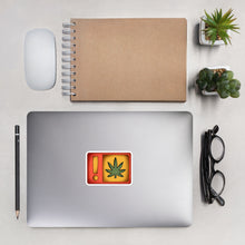 Load image into Gallery viewer, Sticker - ! Weed Warning Label | KindColours.com