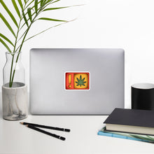 Load image into Gallery viewer, Sticker - ! Weed Warning Label | KindColours.com