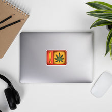 Load image into Gallery viewer, Sticker - ! Weed Warning Label | KindColours.com