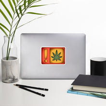 Load image into Gallery viewer, Sticker - ! Weed Warning Label | KindColours.com