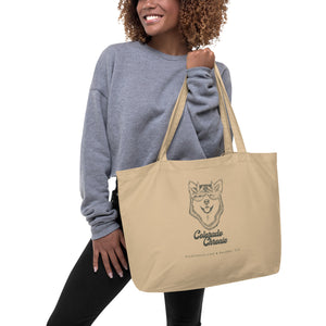 Eco Tote Bag (Large) - Colorado Chronic Husky | KindColours.com, Boulder CO