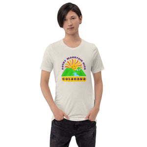 Rocky Mountain High - Humorous Unisex Tshirt (Front Print) | KindColours.com