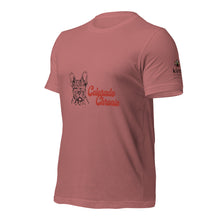 Load image into Gallery viewer, RUBii Frenchy Colorado Chronic Logo&#39;d Unisex TShirt (Front-Back Print) | KindColours.com