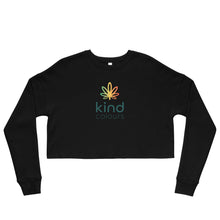 Load image into Gallery viewer, Kind Colours Weed Leaf Cropped Sweatshirt | kindcolours.com