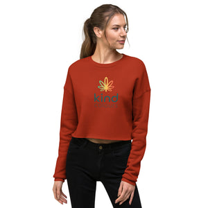 Kind Colours Weed Leaf Cropped Sweatshirt | kindcolours.com