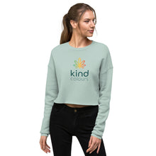 Load image into Gallery viewer, Kind Colours Weed Leaf Cropped Sweatshirt | kindcolours.com