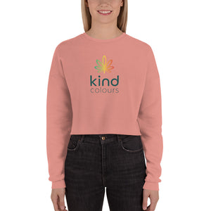 Kind Colours Weed Leaf Cropped Sweatshirt | kindcolours.com