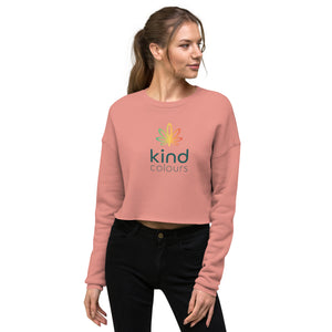 Kind Colours Weed Leaf Cropped Sweatshirt | kindcolours.com