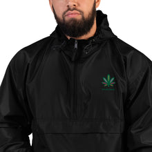 Load image into Gallery viewer, Embroidered Multi-Colored Weed Leaf Champion Packable Jacket | Kind Colours, Boulder CO