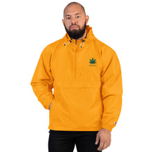 Load image into Gallery viewer, Embroidered Multi-Colored Weed Leaf Champion Packable Jacket | Kind Colours, Boulder CO