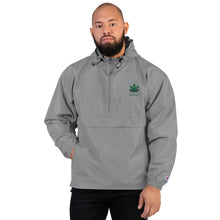 Load image into Gallery viewer, Embroidered Multi-Colored Weed Leaf Champion Packable Jacket | Kind Colours, Boulder CO