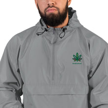 Load image into Gallery viewer, Embroidered Multi-Colored Weed Leaf Champion Packable Jacket | Kind Colours, Boulder CO