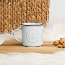 Load image into Gallery viewer, Colorado Mountains Weed 12oz Enamel Mug | kindcolours.com