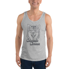 Load image into Gallery viewer, Colorado Chronic Husky Pup Men&#39;s Tank Top | Kind Colours, Colorado