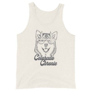 Colorado Chronic Husky Pup Men's Tank Top | Kind Colours, Colorado