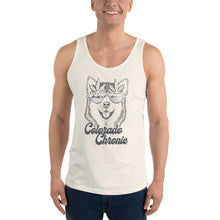 Load image into Gallery viewer, Colorado Chronic Husky Pup Men&#39;s Tank Top | Kind Colours, Colorado