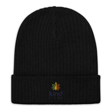 Load image into Gallery viewer, Weed Leaf Logo&#39;d Ribbed Knit Beanie | Kind Colours, Colorado