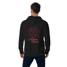 Load image into Gallery viewer, Colorado Chronic Dog Unisex Eco Raglan Hoodie Black