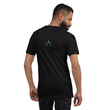 Load image into Gallery viewer, Weed Mountains Colorado-Kind Colours Logo&#39;d Unisex T-Shirt (Front-Back Print) | Kind Colours, Boulder CO