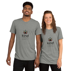 Rainbow Weed Logo'd Unisex Tri-Blend TShirt (Front Print) | Kind Colours, Boulder CO