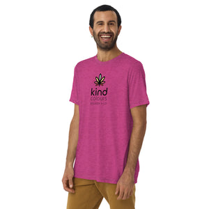 Rainbow Weed Logo'd Unisex Tri-Blend TShirt (Front Print v2) | Kind Colours, Boulder CO