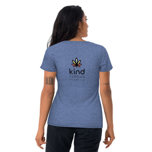 Rainbow Weed Logo'd Unisex Tri-Blend TShirt (Back Print) | Kind Colours, Boulder CO