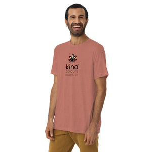 Rainbow Weed Logo'd Unisex Tri-Blend TShirt (Front Print v2) | Kind Colours, Boulder CO