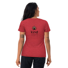 Load image into Gallery viewer, Rainbow Weed Logo&#39;d Unisex Tri-Blend TShirt (Back Print) | Kind Colours, Boulder CO