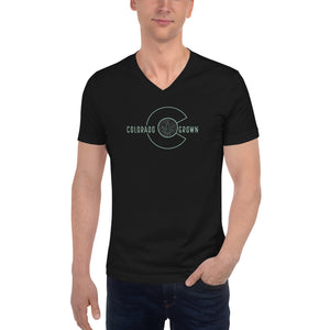 Colorado Grown Unisex Short Sleeve V-Neck T-Shirt | KindColours.com