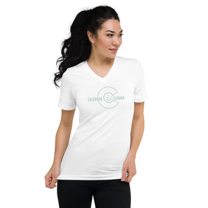 Colorado Grown Unisex Short Sleeve V-Neck T-Shirt | KindColours.com