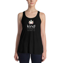 Load image into Gallery viewer, Rainbow Weed Women&#39;s Flowy Racerback Tank | Kind Colours, Boulder CO