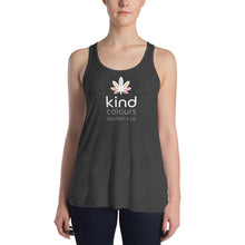 Load image into Gallery viewer, Rainbow Weed Women&#39;s Flowy Racerback Tank | Kind Colours, Boulder CO