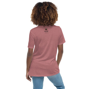 Peace-Love-Weed Women's Relaxed Fit T-Shirt | Kind Colours, Colorado