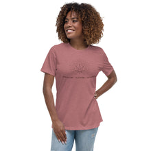 Load image into Gallery viewer, Peace-Love-Weed Women&#39;s Relaxed Fit T-Shirt | Kind Colours, Colorado