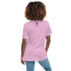 Peace-Love-Weed Women's Relaxed Fit T-Shirt | Kind Colours, Colorado