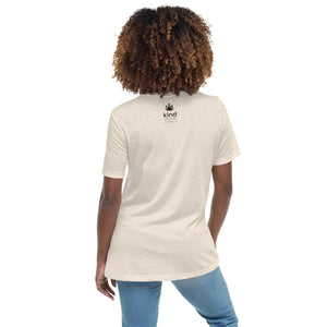 Peace-Love-Weed Women's Relaxed Fit T-Shirt | Kind Colours, Colorado