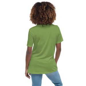 Rainbow Weed Leaf Women's Relaxed Tshirt | Kind Colours, Boulder CO