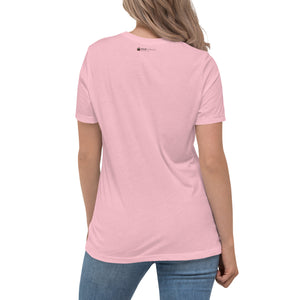 Rainbow Weed Leaf Women's Relaxed Tshirt | Kind Colours, Boulder CO